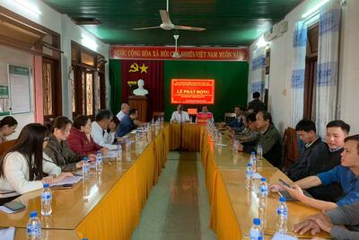 Lễ phát động vận động ủng hộ chương trình, xóa nhà tạm, dột nát trên địa bàn xã Hành Thuận